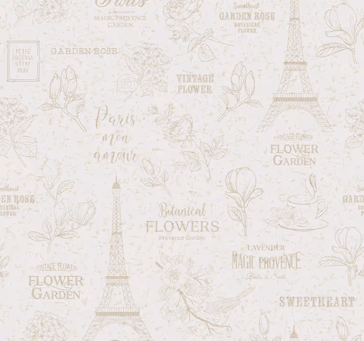 Rullegardin vintage i paris stil - Tenstickers