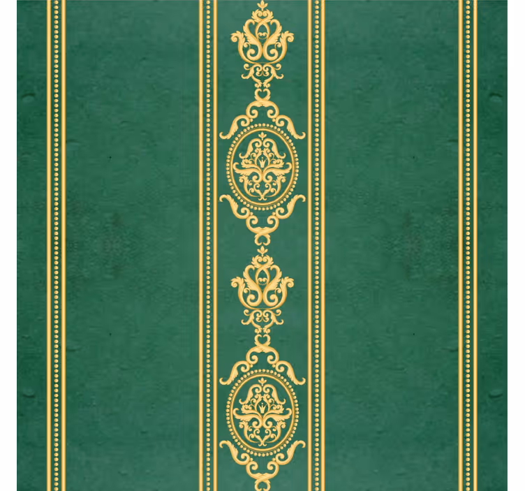Rullegardin vintage med vertikale gullstriper - Tenstickers