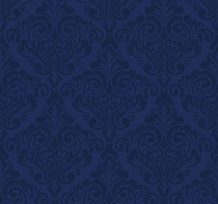 Rullegardin vintage marineblå damask - Tenstickers