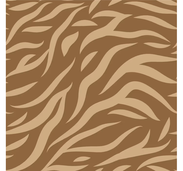 Rullegardin stue i brunt og beige tigermønster - Tenstickers