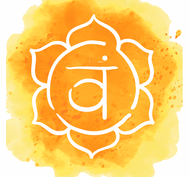 Rullegardin stue vakkert sakral chakra symbol - Tenstickers