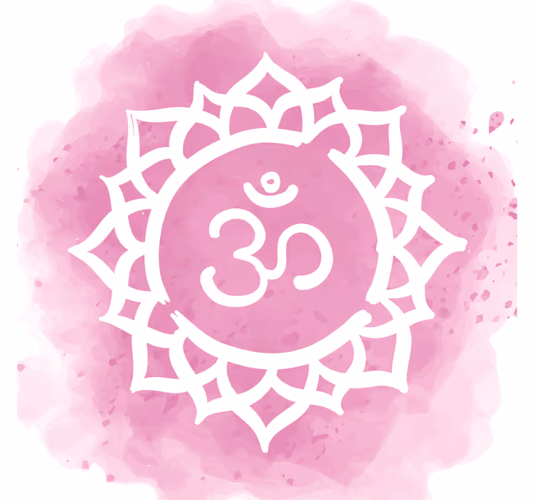 Rullegardin stue vakkert kronechakra-symbol - Tenstickers