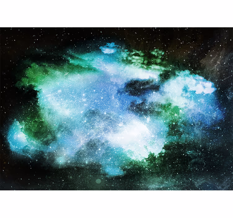 Rullegardin stue fantastisk kosmisk regn - Tenstickers