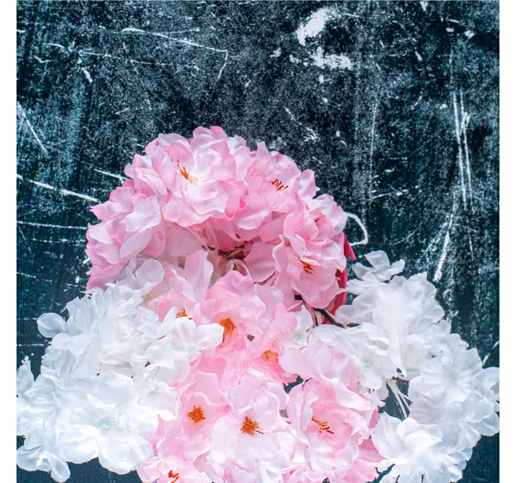 Rullegardin stue rosa kunstnerisk blomst shabby chic - Tenstickers