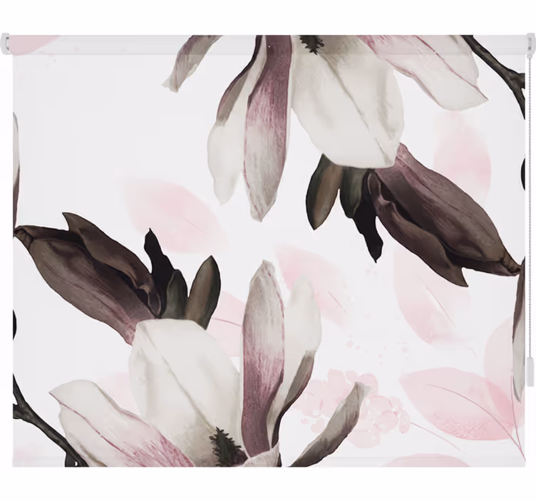 Rullegardin stue glamorøs stil blomsterdesign - Tenstickers
