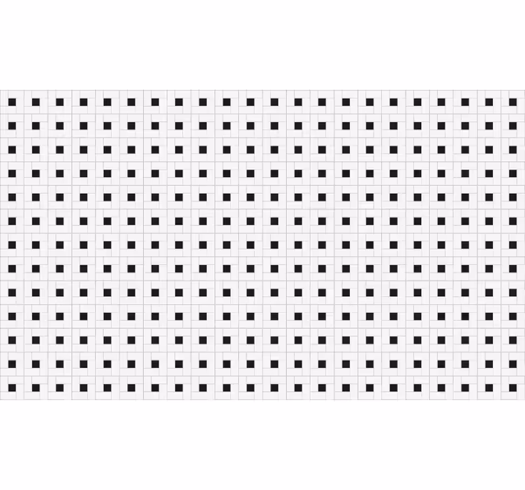 Hvit rullegardin moderne firkantet flis - Tenstickers