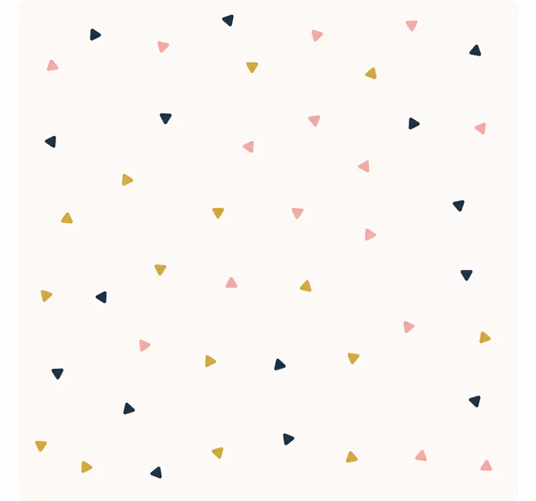 Hvit rullegardin minimalistisk liten trekant - Tenstickers