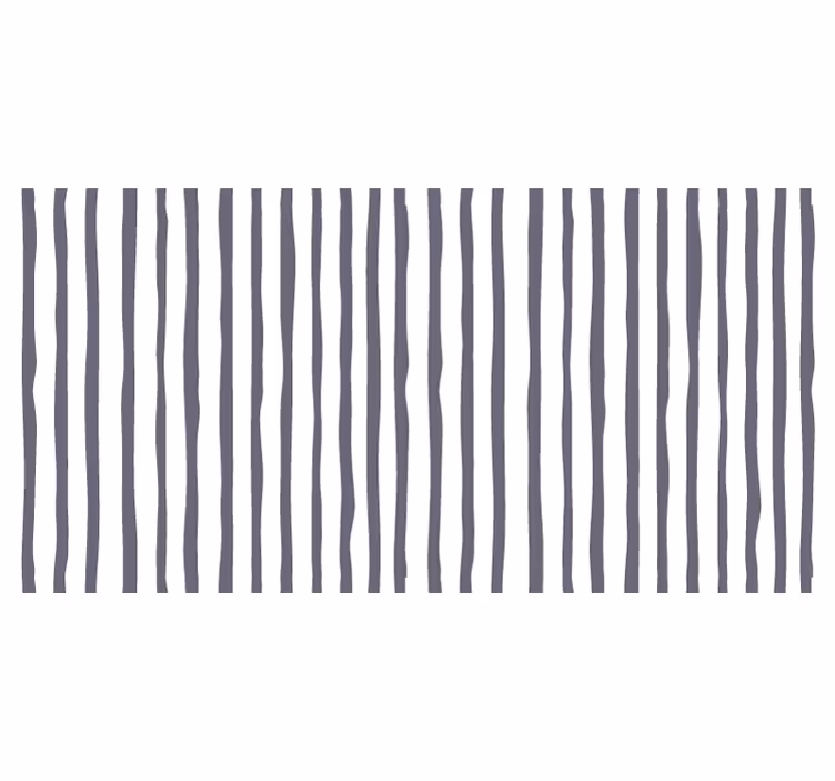 Hvit rullegardin i nordisk stil lys grå stripe - Tenstickers