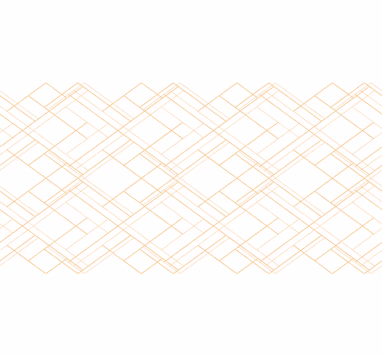Hvit rullegardin geometriske linjer minimalistisk mønster - Tenstickers
