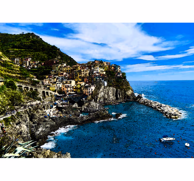 Rullegardin rom italiensk kystby - Tenstickers