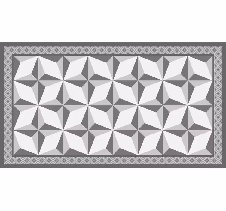 Rullegardin grå margot geometrisk mønster - Tenstickers