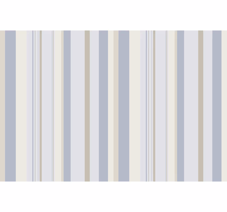 Rullegardin grå 80-talls blå og beige striper - Tenstickers
