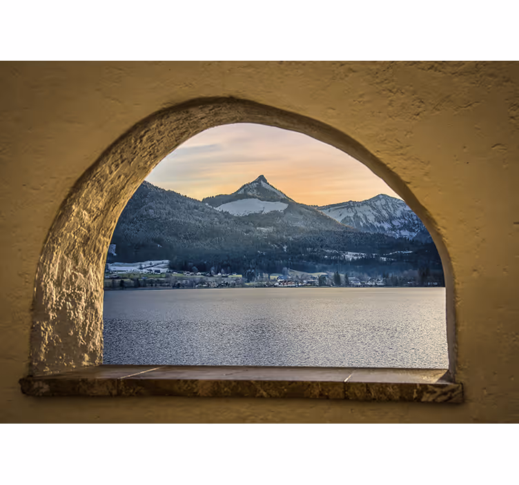 Rullegardin rom utsikt over innsjøen - Tenstickers