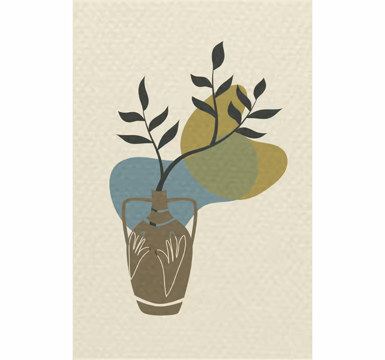 Rullegardin stue naturaleza minimalista japandi - Tenstickers