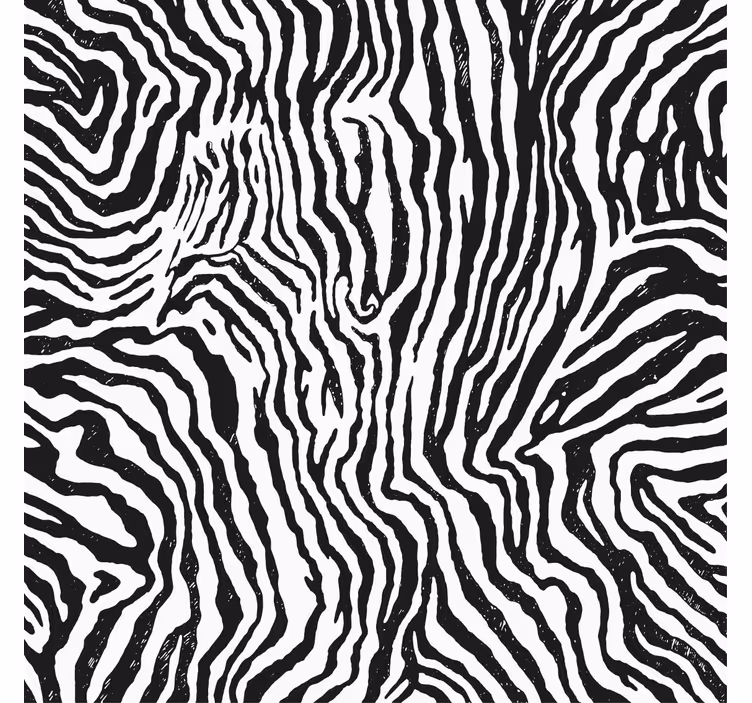 Rullegardin stue med zebra tekstur - Tenstickers