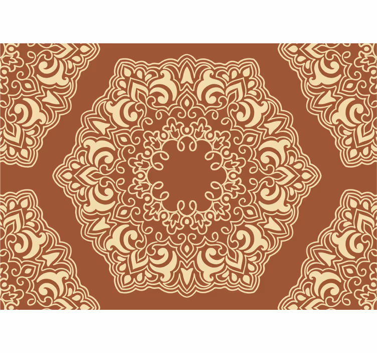 Rullegardin rom beige antikk russisk stil - Tenstickers