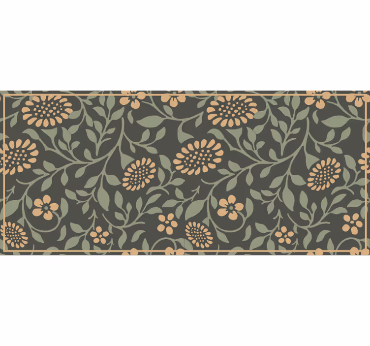 Rullegardin rom med vintage solblomster - Tenstickers