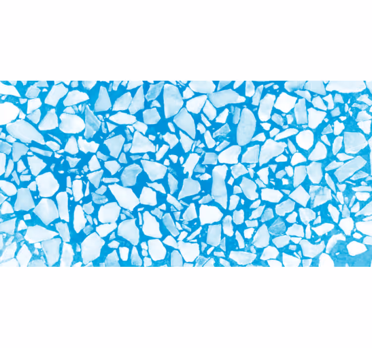 Rullegardin rom blå akvarell terrazzo - Tenstickers