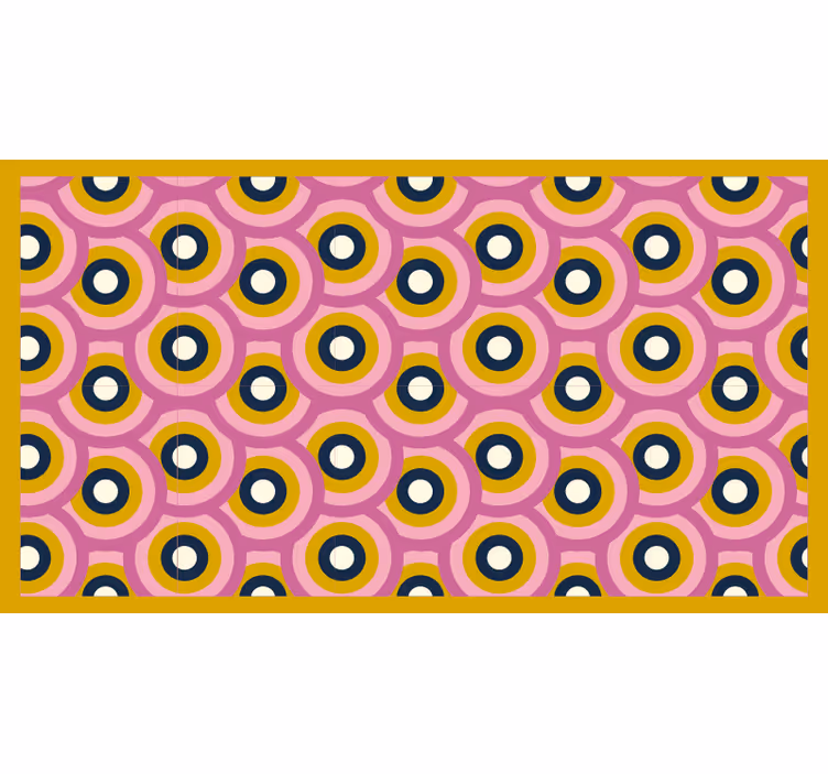 Rullegardin rom 70-talls oransje sirkler - Tenstickers