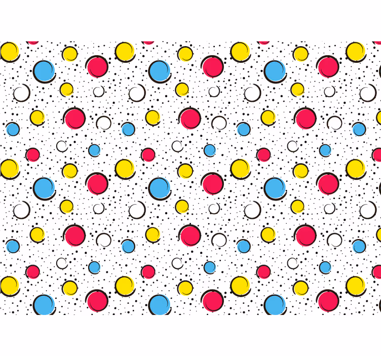 Rullegardin rom i flerfarget design - Tenstickers