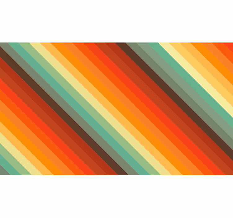 Rullegardin rom retrofargede striper - Tenstickers