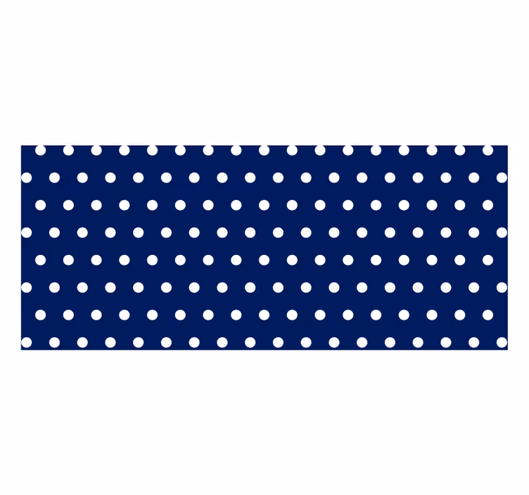 Hvite dots rullegardin rom - Tenstickers