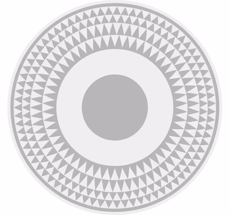 Rullegardin rom med minimalistisk grå trekantmønster - Tenstickers