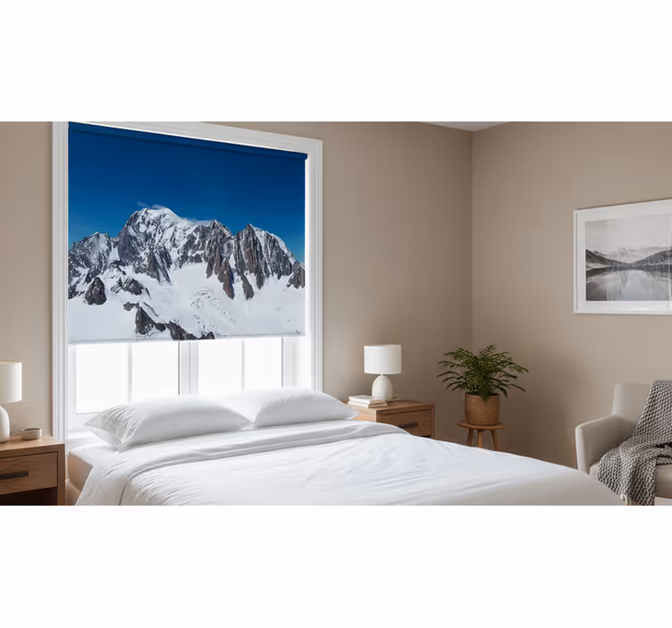 Rullegardin rom mont-blanc landskap - Tenstickers