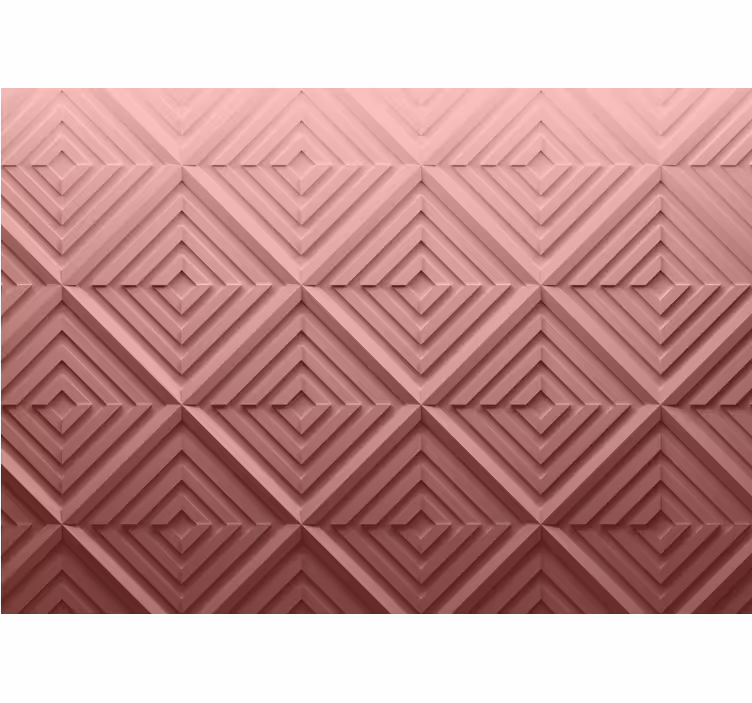 Rullegardin rom rosa 3d geometrisk abstraksjon - Tenstickers