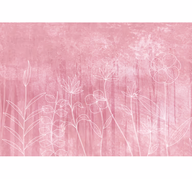 Rullegardin rom rosa skygger i skandinavisk stil - Tenstickers