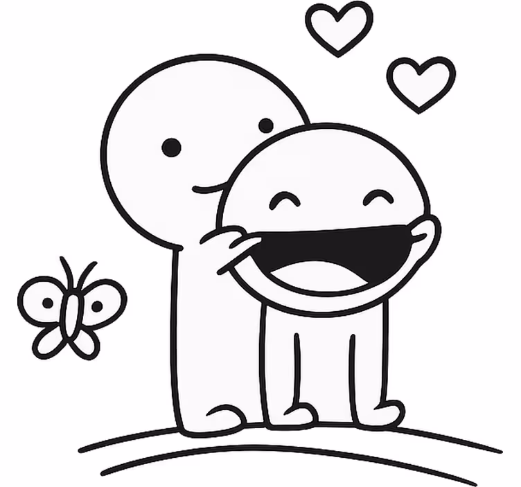 Hvit rullegardin som alltid kan få deg til å smile - Tenstickers