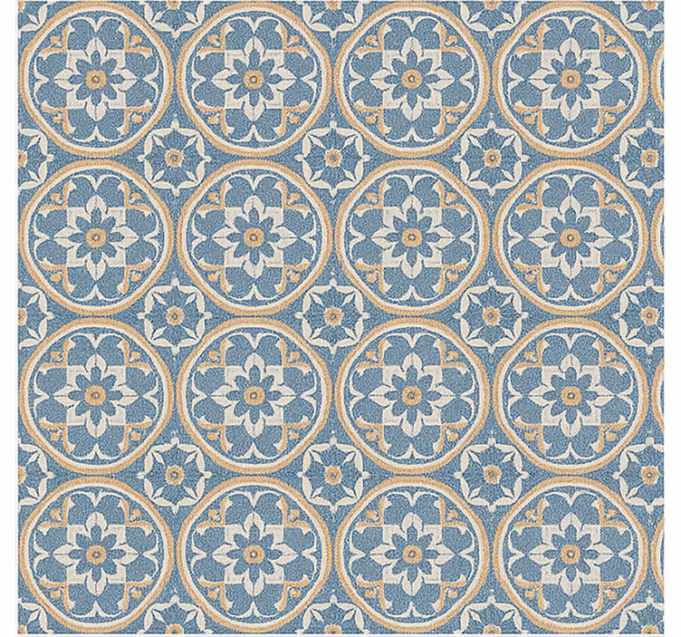 Rullegardin stue azulejo stil matte - Tenstickers