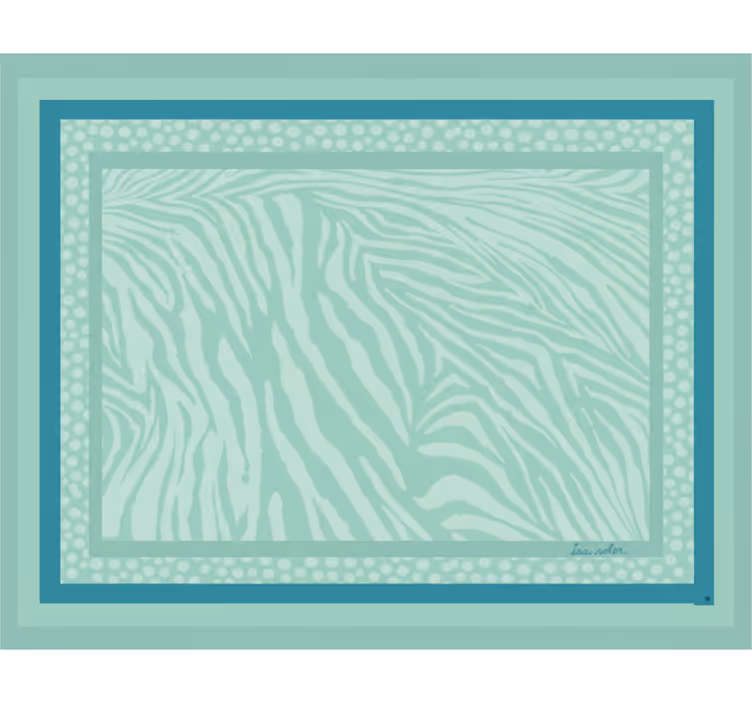 Rullegardin stue mint zebra stripemønster - Tenstickers
