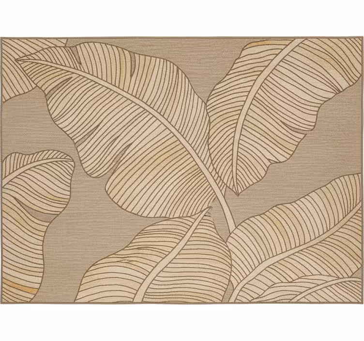 Rullegardin stue beige store blader design - Tenstickers