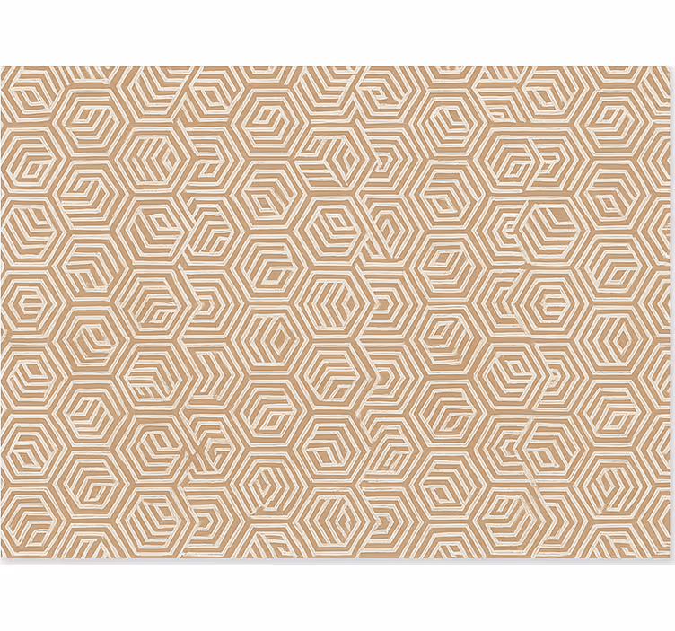 Rullegardin stue beige abstrakte ornamenter - Tenstickers