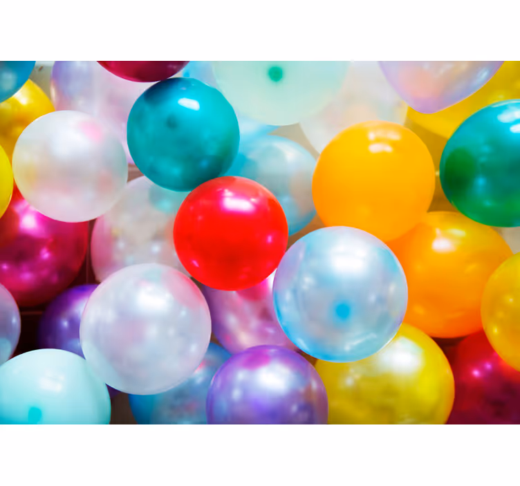 Rullegardin barn fargerike ballonger fotomur - Tenstickers