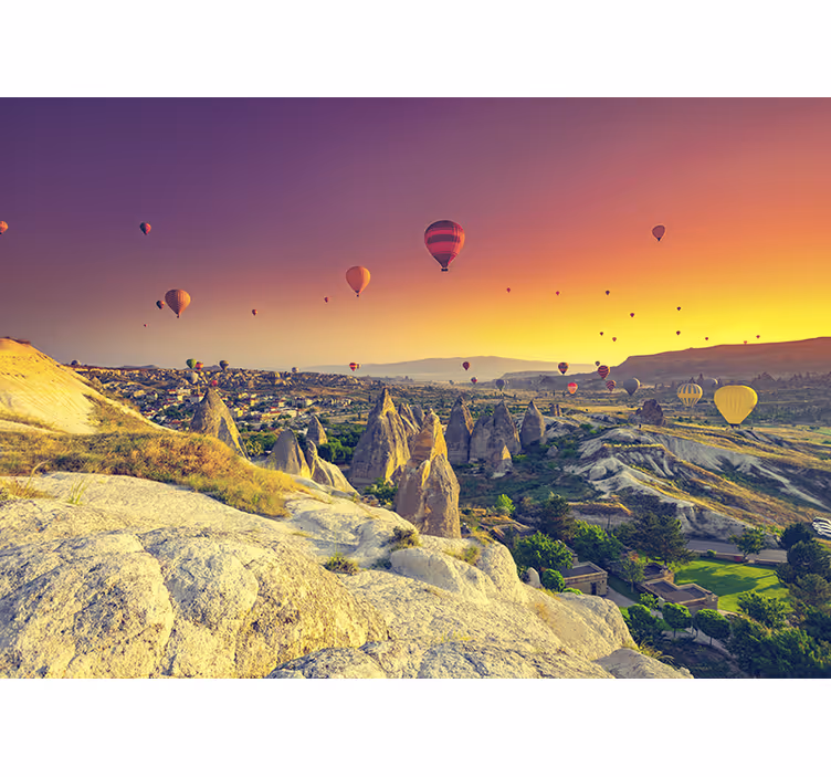 Rullegardin barn luftballonger over kappadokia - Tenstickers
