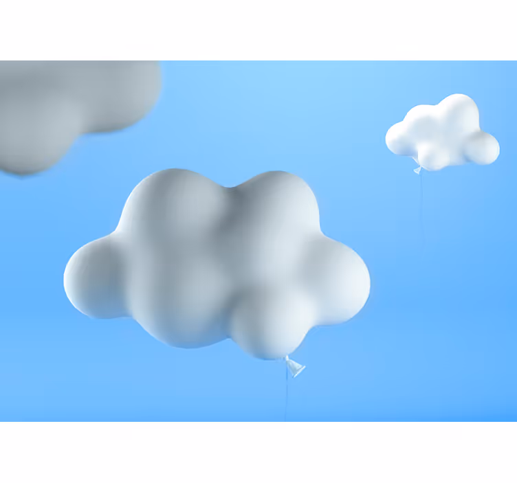 Rullegardin barn skyformede ballonger - Tenstickers