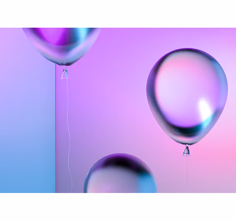 Rullegardin barn gradientballongarrangement - Tenstickers