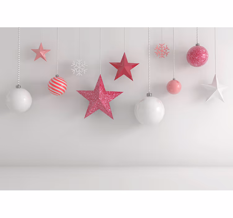 Rullegardin barn rosa pynt ballonger - Tenstickers