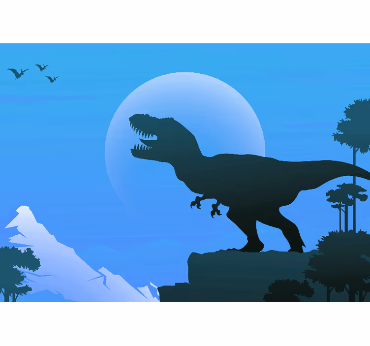 Rullegardin barn sint t-rex brøler - Tenstickers