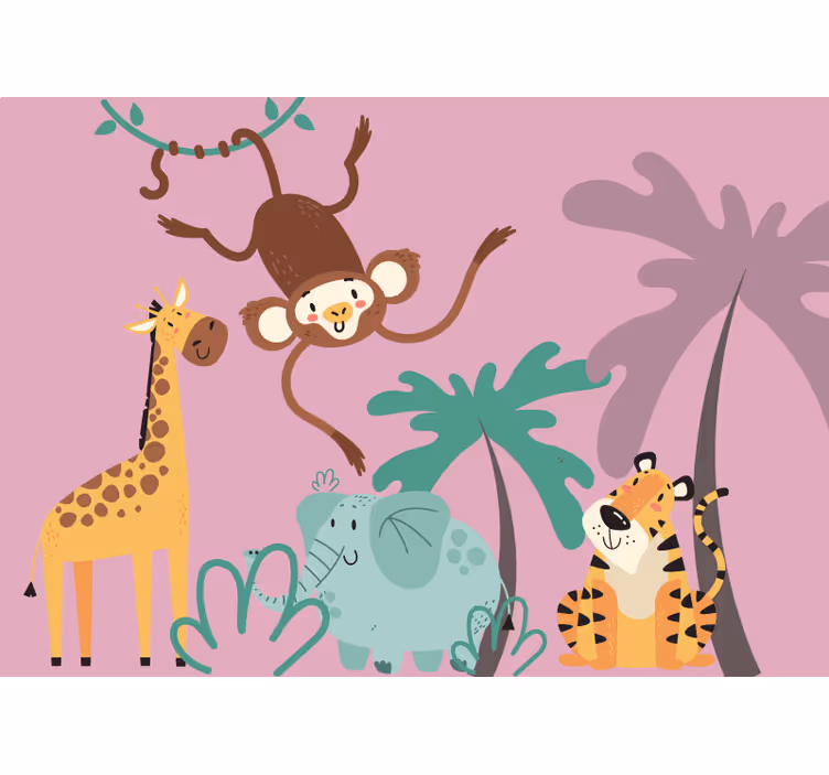 Rullegardin barn boho jungel - Tenstickers