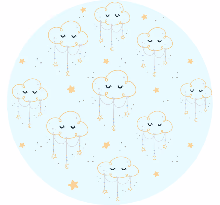 Rullegardin barn sky mønster - Tenstickers