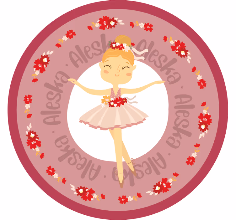 Rullegardin barn morsom ballerina prinsesse - Tenstickers