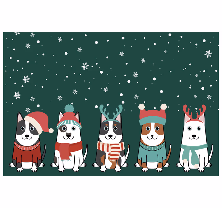 Rullegardin barn juleredderhund - Tenstickers