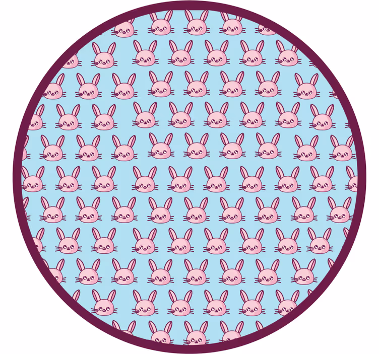 Rullegardin barn med animekaniner - Tenstickers