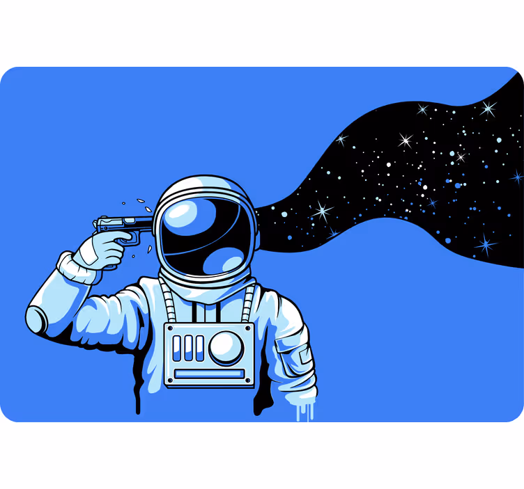 Rullegardin barn astronauter under press - Tenstickers