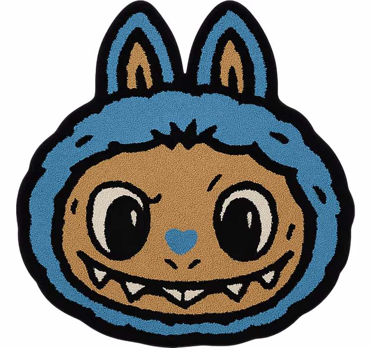Rullegardin barn blue labubu design - Tenstickers