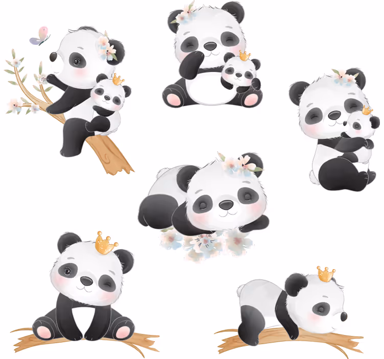 Rullegardin barn panda liv - Tenstickers
