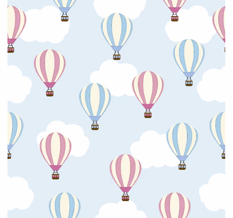Rullegardin barn himmel og ballonger - Tenstickers